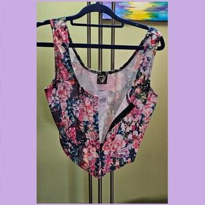 Women's Floral Croset Top
